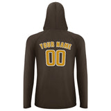 Custom Brown Yellow UV-Hoodie