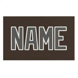 Custom Brown Dark Grey Beach Towel