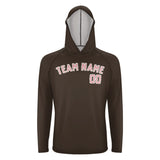 Custom Brown Light Pink UV-Hoodie