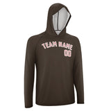 Custom Brown Light Pink UV-Hoodie