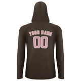 Custom Brown Light Pink UV-Hoodie