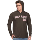 Custom Brown Light Pink UV-Hoodie