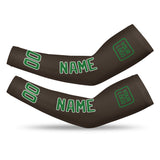 Custom Brown Emerald Green Arm Sleeve