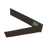 Custom Brown Emerald Green Headband