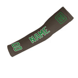 Custom Brown Emerald Green Arm Sleeve