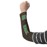 Custom Brown Emerald Green Arm Sleeve