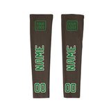 Custom Brown Emerald Green Arm Sleeve