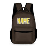 Custom Brown Light Yellow Kids Backpack