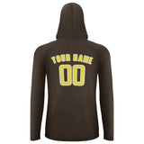 Custom Brown Light Yellow UV-Hoodie