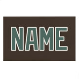 Custom Brown Blue Green Beach Towel