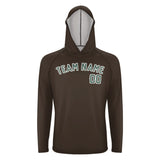 Custom Brown Blue Green UV-Hoodie