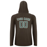 Custom Brown Blue Green UV-Hoodie