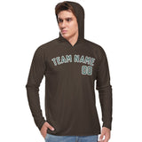 Custom Brown Blue Green UV-Hoodie