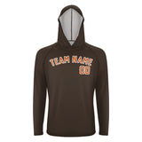 Custom Brown Orange UV-Hoodie