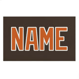 Custom Brown Orange Beach Towel