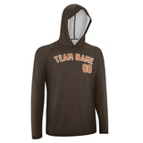 Custom Brown Orange UV-Hoodie
