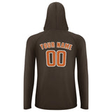 Custom Brown Orange UV-Hoodie