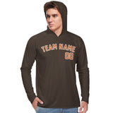 Custom Brown Orange UV-Hoodie