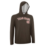 Custom Brown Copper Rose UV-Hoodie