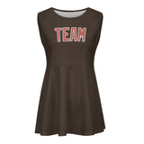 Custom Brown Copper Rose Cheerleader Dress