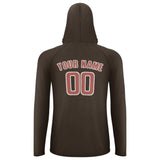 Custom Brown Copper Rose UV-Hoodie