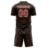 Custom Brown Copper Rose Soccer Jersey