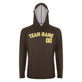 Custom Brown Gold UV-Hoodie