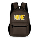 Custom Brown Gold Kids Backpack