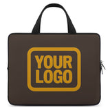Custom Brown Yellow Laptop Bag