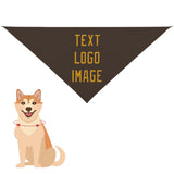 Custom Brown Yellow Pet Scarf