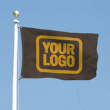 Custom Brown Yellow Flag