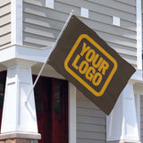 Custom Brown Yellow Flag
