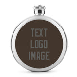 Custom Brown Dark Grey Hip Flask