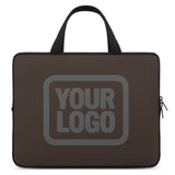 Custom Brown Dark Grey Laptop Bag