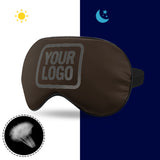Custom Brown Dark Grey Sleep Mask