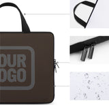 Custom Brown Dark Grey Laptop Bag