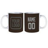 Custom Brown Gray Mug