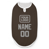 Custom Brown Gray Pet Vest