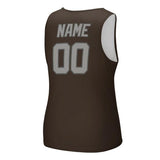 Custom Brown Gray Men's Tank Top