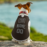 Custom Brown Gray Pet Vest