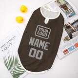 Custom Brown Gray Pet Vest