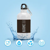 Custom Brown Gray Sports Bottle