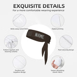 Custom Brown Gray Headband