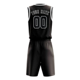 Custom Brown Dark Grey Basketball Set