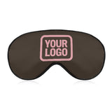 Custom Brown Light Pink Sleep Mask