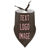 Custom Brown Light Pink Pet Scarf