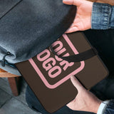 Custom Brown Light Pink Laptop Bag