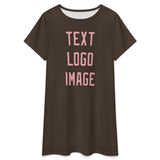 Custom Brown Light Pink Nachthemd