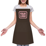Custom Brown Light Pink Apron
