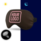 Custom Brown Light Pink Sleep Mask